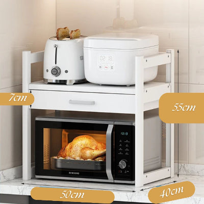 Rangement-cuisine-pour-micro-onde-et-beaucoup-plus-blanc-50cm