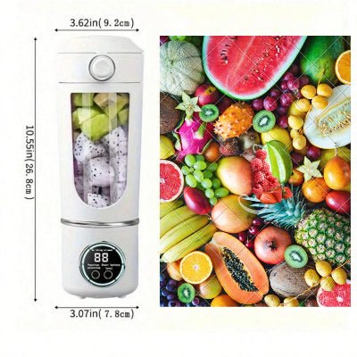 Extracteur de jus mixeur puissant centrifugeuse énergique rechargeable - Cuisinelecoffret.com