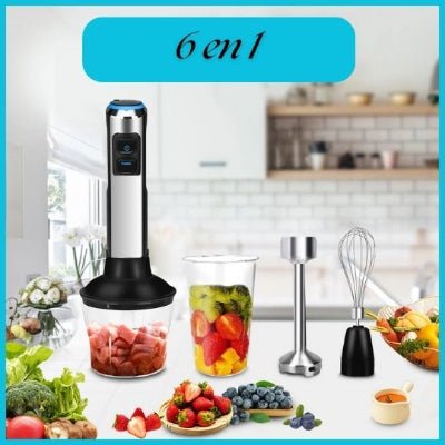 Mixeur et Blender 6 en 1 polyvalent puissant Mixeur 1500w haute gamme - Cuisinelecoffret.com