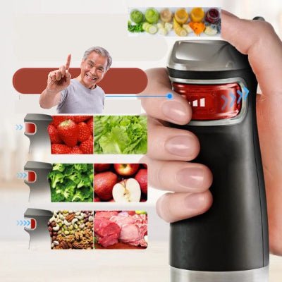 Mixeur, mélangeur 6 en 1 multifonctionnel Mixeur plongeant puissant de qualité supérieur - Cuisinelecoffret.com