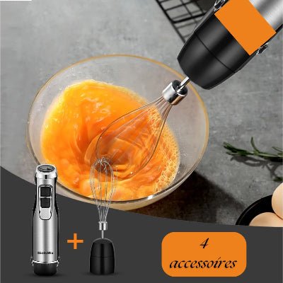 Mixeur, Mixer Plongeant 4 en 1 pour préparation rapide extracteur utilisation infini - Cuisinelecoffret.com