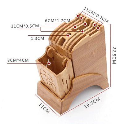 Rangement cuisine pour couteaux en bamboo de première qualité ventage - Cuisinelecoffret.com
