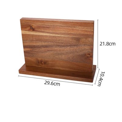 Rangement cuisine pour couteaux magnétique facile entretient bois d'acacia - Cuisinelecoffret.com
