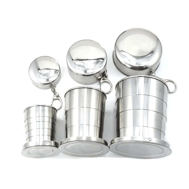 Ustensiles de cuisine : Verres rétractable 2 pour 1 inoxydable 304 - Cuisinelecoffret.com