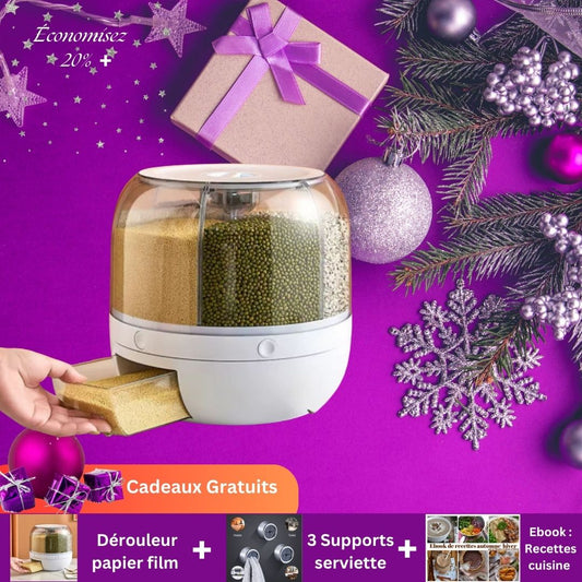 Almacenamiento de alimentos secos en la cocina / Dispensador rotatorio de granosᵀᴹ