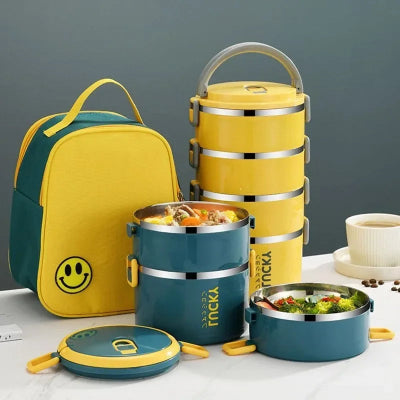 Thermos-bol-alimentaire-pour-transport-de-1/2/3/4-compartiments 