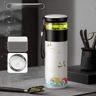 Thermos-bouteille-isotherme-carafe-cafe-infuseur-a-the-haut-de-gamme