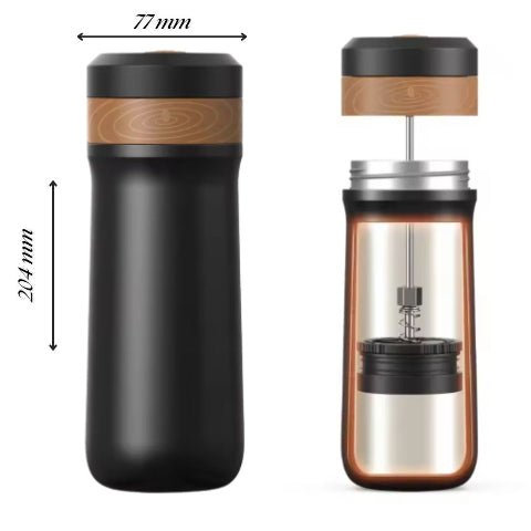 Cafetiere Théière Carafe Filtrante à Café Vintage bouteille isotherme vital - Cuisinelecoffret.com