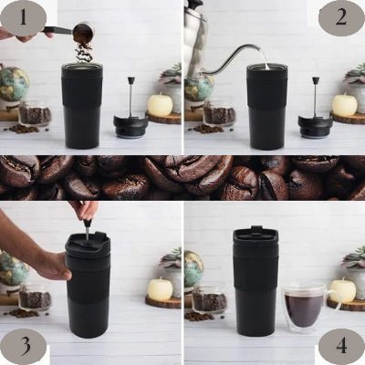 Cafetiere, théière portable machine à café menue infuseur à thé vintage - Cuisinelecoffret.com