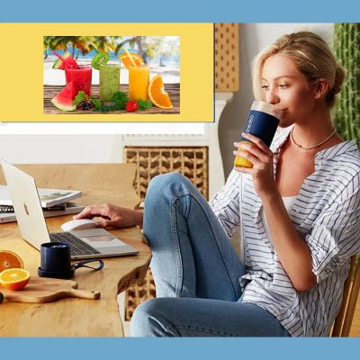 Extracteur de jus 300ml rechargeable presse agrumes centrifugeuse haut de gamme - Cuisinelecoffret.com