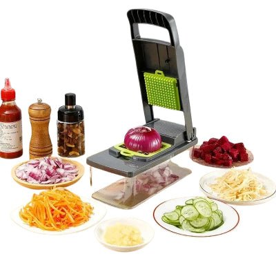 Hachoir et mandoline 16 en 1 râpe à fromage mandoline multifonction unique - Cuisinelecoffret.com