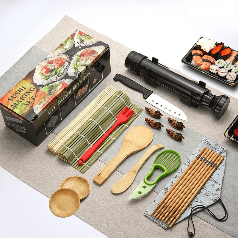 Kit sushi de fabrication de sushi - Cuisinelecoffret.com