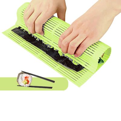Kit sushi Tapis lavable ustensile de la cuisine création sushi parfait - Cuisinelecoffret.com