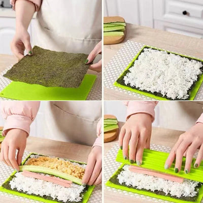 Kit sushi tapis à rouleaux - Cuisinelecoffret.com