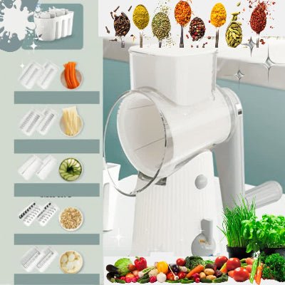 Mandoline, 12 en 1 mandoline cuisine nouvelle génération râpe à fromage - Cuisinelecoffret.com