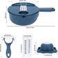 Mandoline, coupes légumes hachoir 12 en 1 ustensiles de cuisine - Cuisinelecoffret.com