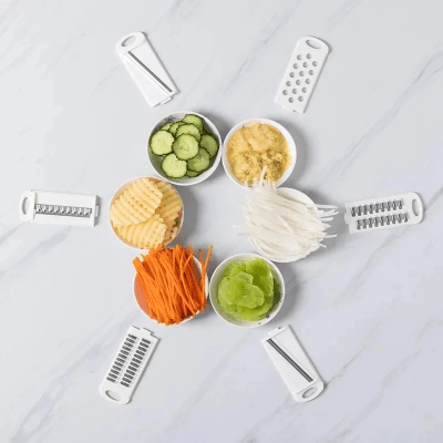 Mandoline, coupes légumes hachoir 12 en 1 ustensiles de cuisine - Cuisinelecoffret.com