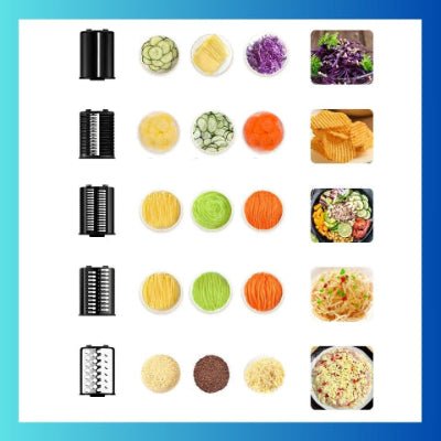 Mandoline Hachoir Électrique Presse Agrumes Mandoline cuisine robuste - Cuisinelecoffret.com