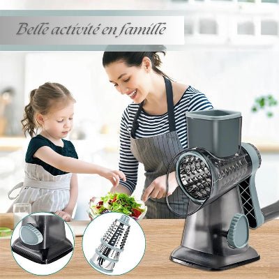 Mandoline robuste râpe à fromage hachoir multifonction qualité supérieur - Cuisinelecoffret.com