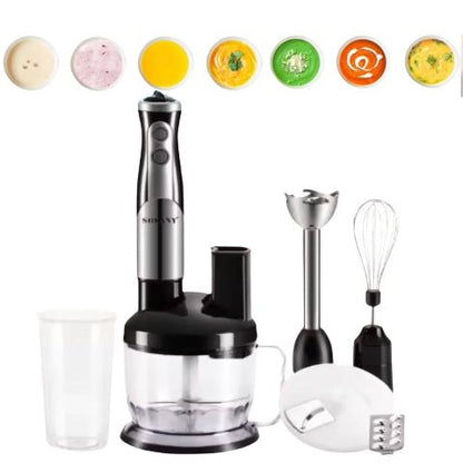 Mixeur, fouet hachoir a viande mixeur plongeant électrique 8 en 1 qualité supérieur - Cuisinelecoffret.com