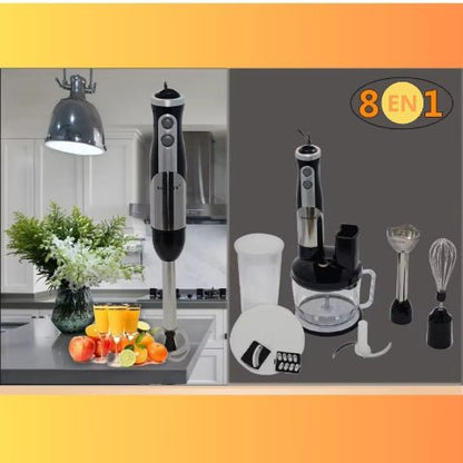 Mixeur, fouet hachoir a viande mixeur plongeant électrique 8 en 1 qualité supérieur - Cuisinelecoffret.com