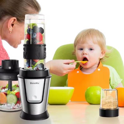 Mixeur, hachoir 3x1 puissant centrifugeuse extracteur qualité supérieur - Cuisinelecoffret.com