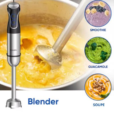 Mixeur, hachoir à viande mixer plongeant 1500w qualité supérieur - Cuisinelecoffret.com