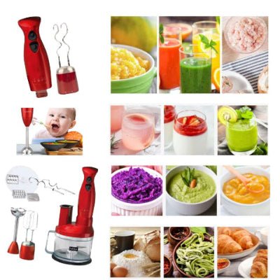 Mixeur, hachoir batteur électrique, mixeur plongeant énergique - Cuisinelecoffret.com