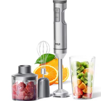 Mixeur, hachoir énergique vitesse variable Mixer plongeant puissant qualité inégalé - Cuisinelecoffret.com