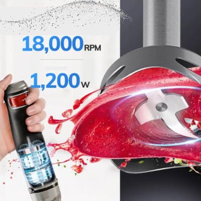 Mixeur, mélangeur 6 en 1 multifonctionnel Mixeur plongeant puissant de qualité supérieur - Cuisinelecoffret.com