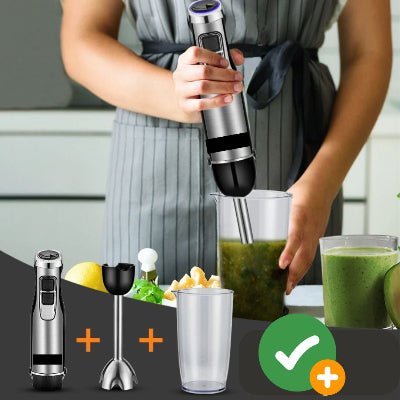 Mixeur, Mixer Plongeant 4 en 1 pour préparation rapide extracteur utilisation infini - Cuisinelecoffret.com