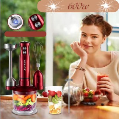 Mixeur, mousseur a lait, hachoir a viande presse agrume polyvalent - Cuisinelecoffret.com