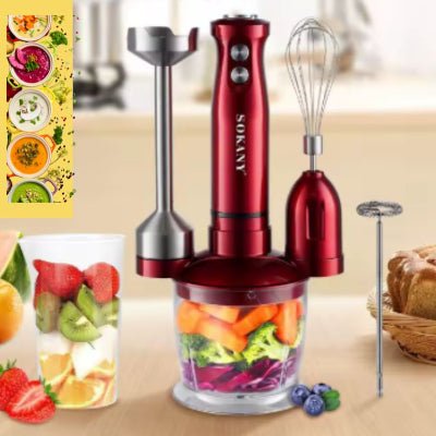 Mixeur, mousseur a lait, hachoir a viande presse agrume polyvalent - Cuisinelecoffret.com