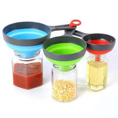 Moule silicone : Entonnoir pliable 1 entonnoir silicone pliable qualité inégalé - Cuisinelecoffret.com