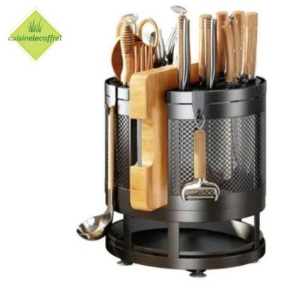 rangement-cuisine-bloc-couteaux-3600-rotatif-moderne-qualite-superieur