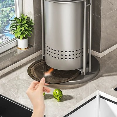 Rangement cuisine bloc couteaux rotatif métal robuste qualité inégalé - Cuisinelecoffret.com