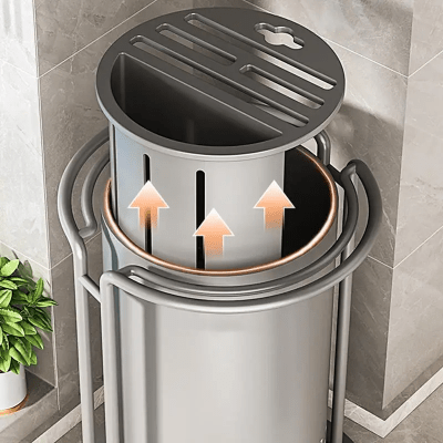 Rangement cuisine bloc couteaux rotatif métal robuste qualité inégalé - Cuisinelecoffret.com