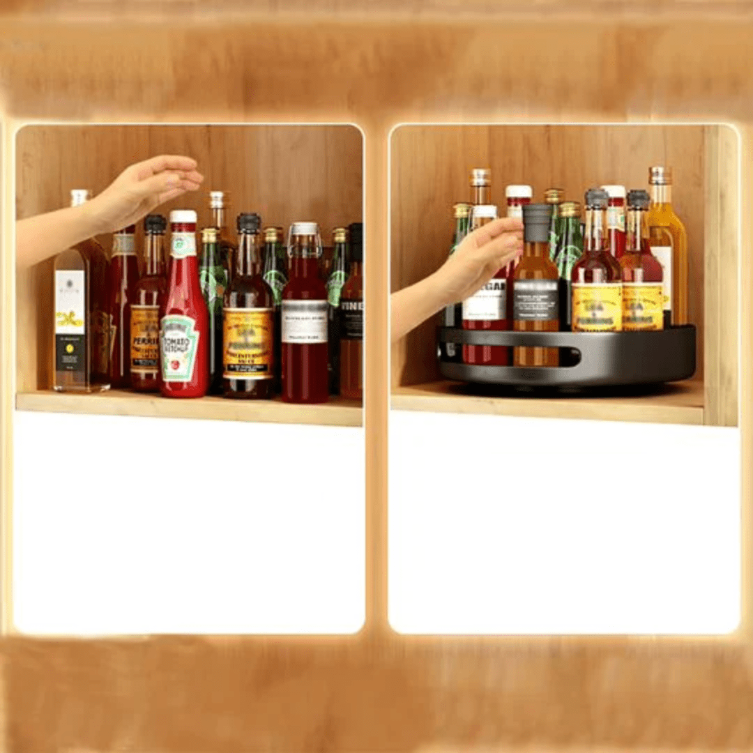 Rangement cuisine épices rotatif polyvalent organisé utile - Cuisinelecoffret.com