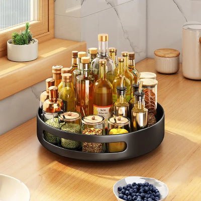 Rangement cuisine épices rotatif polyvalent organisé utile - Cuisinelecoffret.com