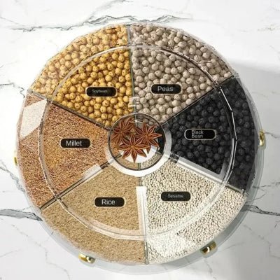 Rangement cuisine pour aliment sec rotatif qualité supérieur - Cuisinelecoffret.com