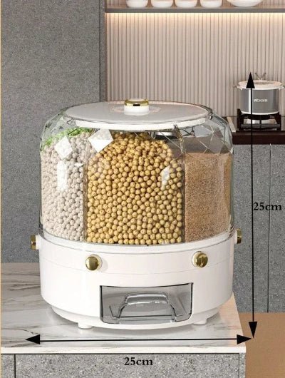 Rangement cuisine pour aliment sec rotatif qualité supérieur - Cuisinelecoffret.com