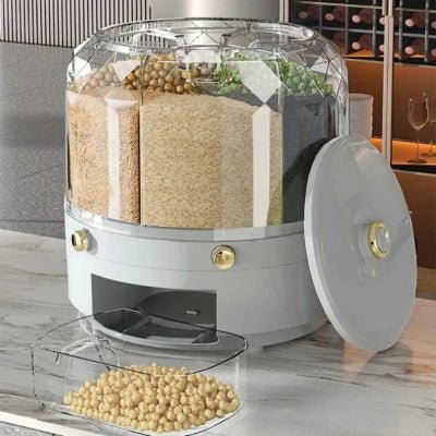 Rangement cuisine pour aliment sec rotatif qualité supérieur - Cuisinelecoffret.com