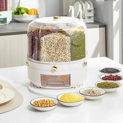 Rangement cuisine pour aliment sec rotatif qualité supérieur - Cuisinelecoffret.com