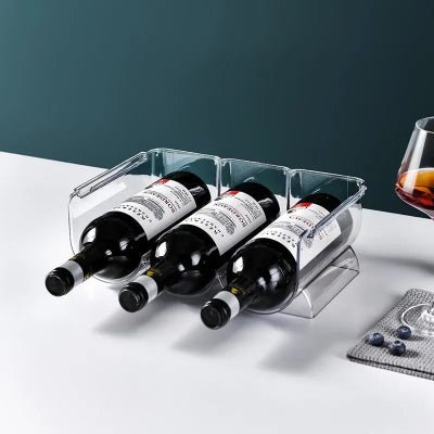 Rangement cuisine pour bouteille de vin ajustable frigo armoire - Cuisinelecoffret.com