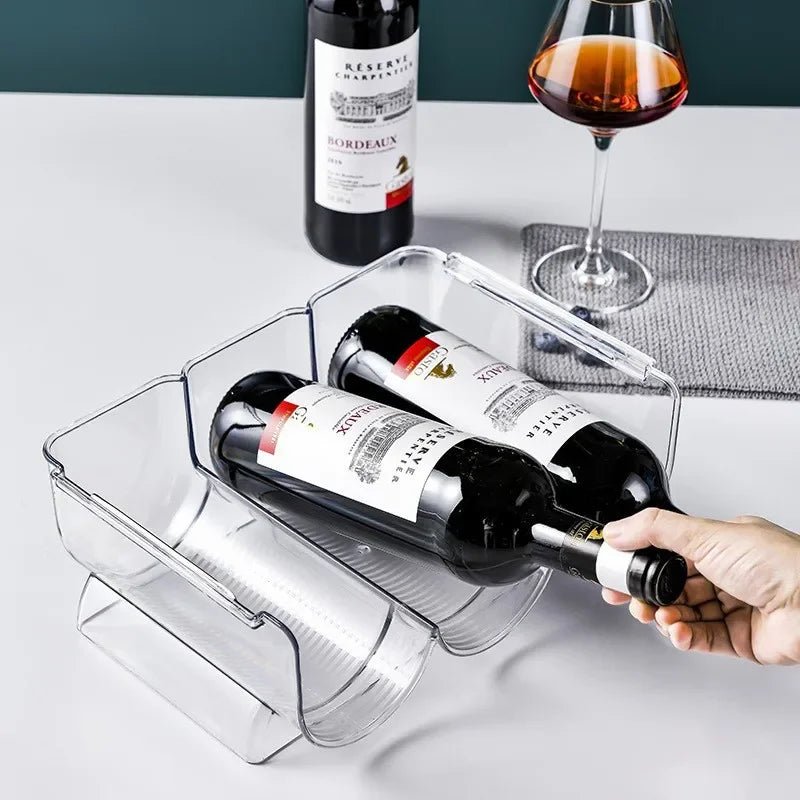 Rangement cuisine pour bouteille de vin ajustable frigo armoire - Cuisinelecoffret.com