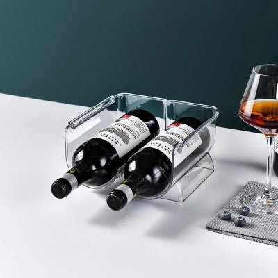 Rangement cuisine pour bouteille de vin ajustable frigo armoire - Cuisinelecoffret.com