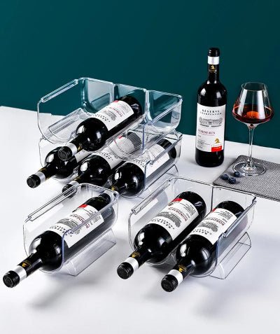 Rangement cuisine pour bouteille de vin ajustable frigo armoire - Cuisinelecoffret.com