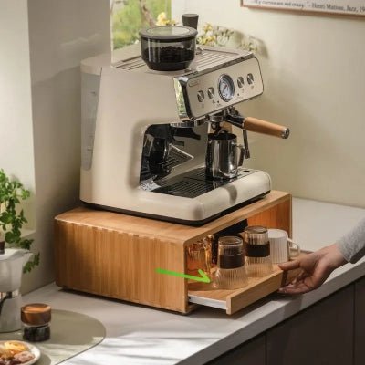 Rangement cuisine pour cafetière support micro onde meuble polyvalent - Cuisinelecoffret.com