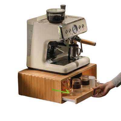 Rangement cuisine pour cafetière support micro onde meuble polyvalent - Cuisinelecoffret.com