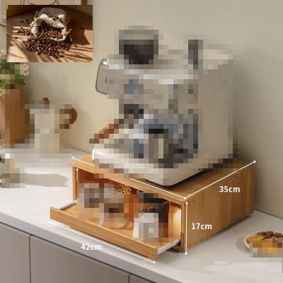 Rangement cuisine pour cafetière support micro onde meuble polyvalent - Cuisinelecoffret.com